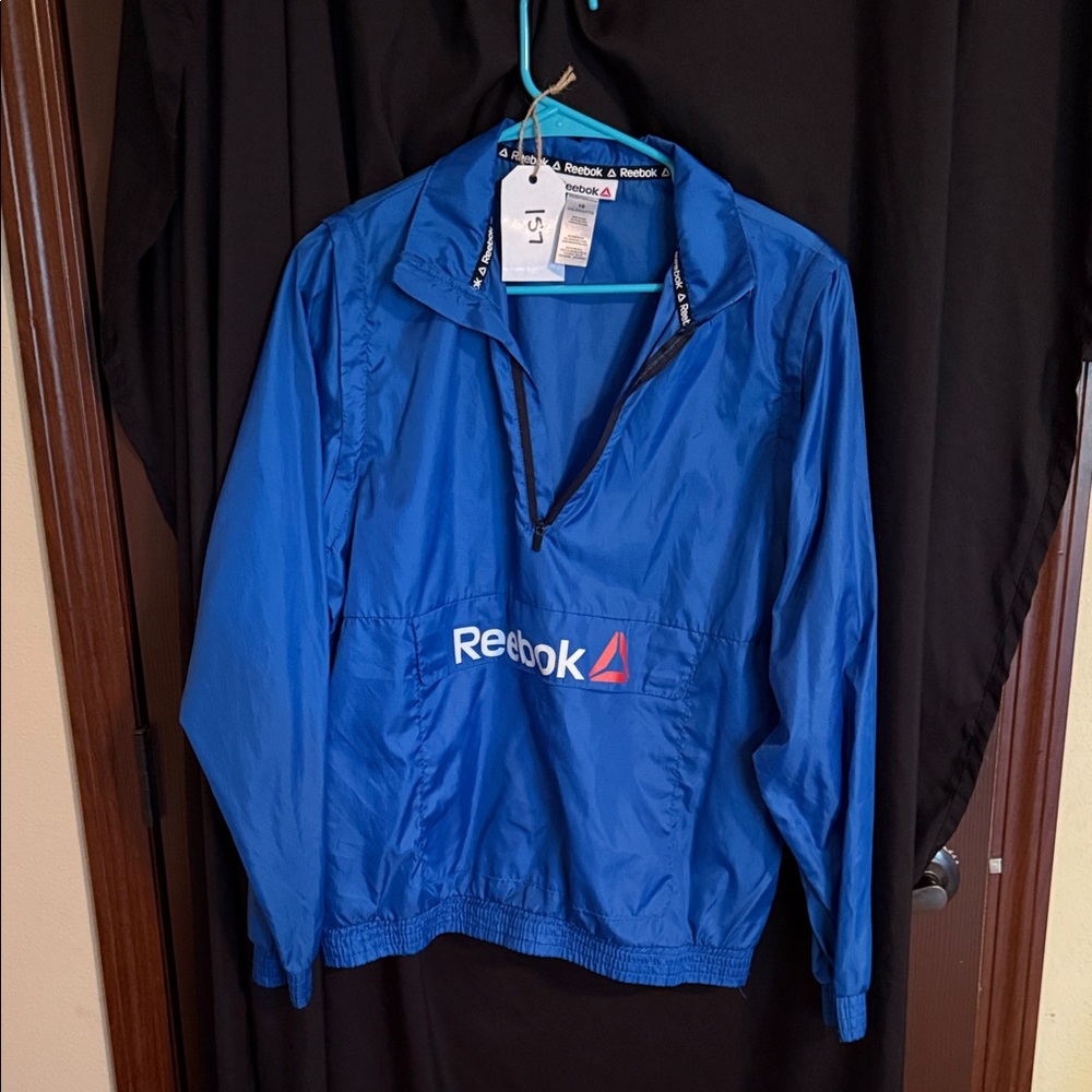 145–Reebok Royal Blue Pullover Jacket